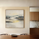 Abstract 703 Canvas Art 60 x 60 cm / Black