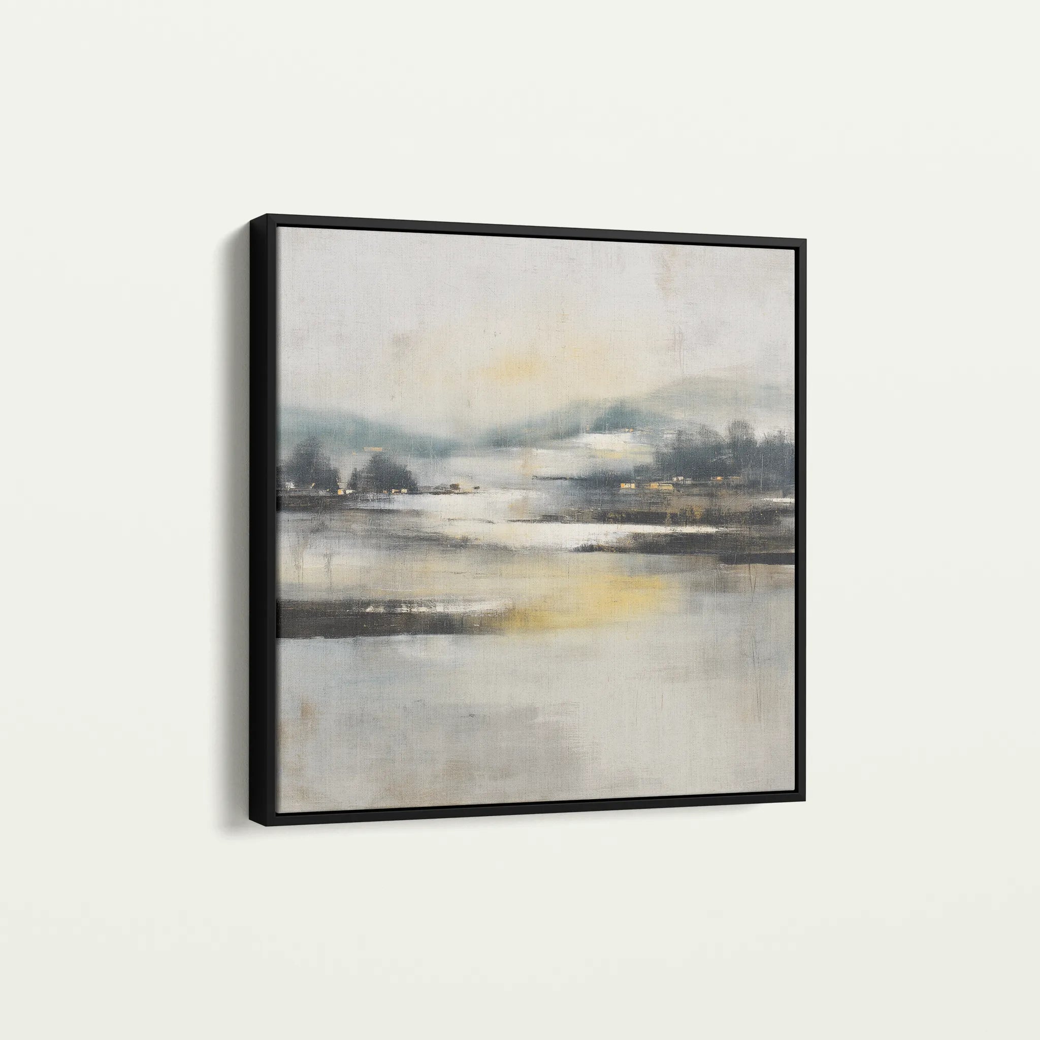 Abstract 703 Canvas Art 60 x 60 cm / Black