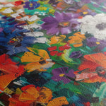 Floral 703 Canvas Art 60 x 40 cm / Black