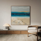 Abstract 704 Canvas Art 60 x 60 cm / Black