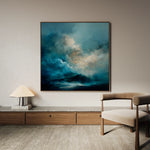 Abstract 705 Canvas Art 60 x 60 cm / Black