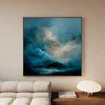 Abstract 705 Canvas Art 60 x 60 cm / Black