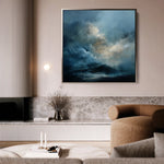 Abstract 705 Canvas Art 60 x 60 cm / Black