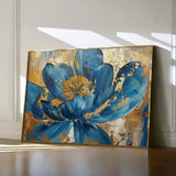 Floral 705 Canvas Art 60 x 40 cm / Black