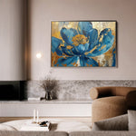 Floral 705 Canvas Art 60 x 40 cm / Black