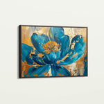 Floral 705 Canvas Art 60 x 40 cm / Black