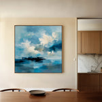 Abstract 706 Canvas Art 60 x 60 cm / Black