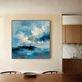 Abstract 706 Canvas Art 60 x 60 cm / Black
