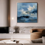 Abstract 706 Canvas Art 60 x 60 cm / Black