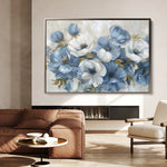Floral 706 Canvas Art 60 x 40 cm / Black