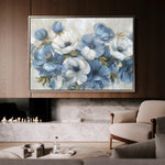 Floral 706 Canvas Art 60 x 40 cm / Black
