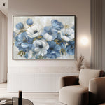 Floral 706 Canvas Art 60 x 40 cm / Black