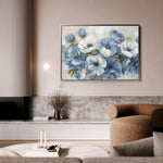 Floral 706 Canvas Art 60 x 40 cm / Black