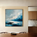 Abstract 707 Canvas Art 60 x 60 cm / Black