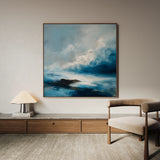 Abstract 707 Canvas Art 60 x 60 cm / Black