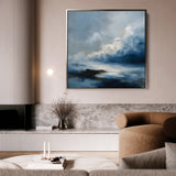 Abstract 707 Canvas Art 60 x 60 cm / Black