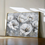 Floral 707 Canvas Art 60 x 40 cm / Black