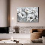 Floral 707 Canvas Art 60 x 40 cm / Black