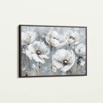 Floral 707 Canvas Art 60 x 40 cm / Black