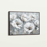 Floral 707 Canvas Art 60 x 40 cm / Black