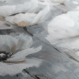 Floral 707 Canvas Art 60 x 40 cm / Black