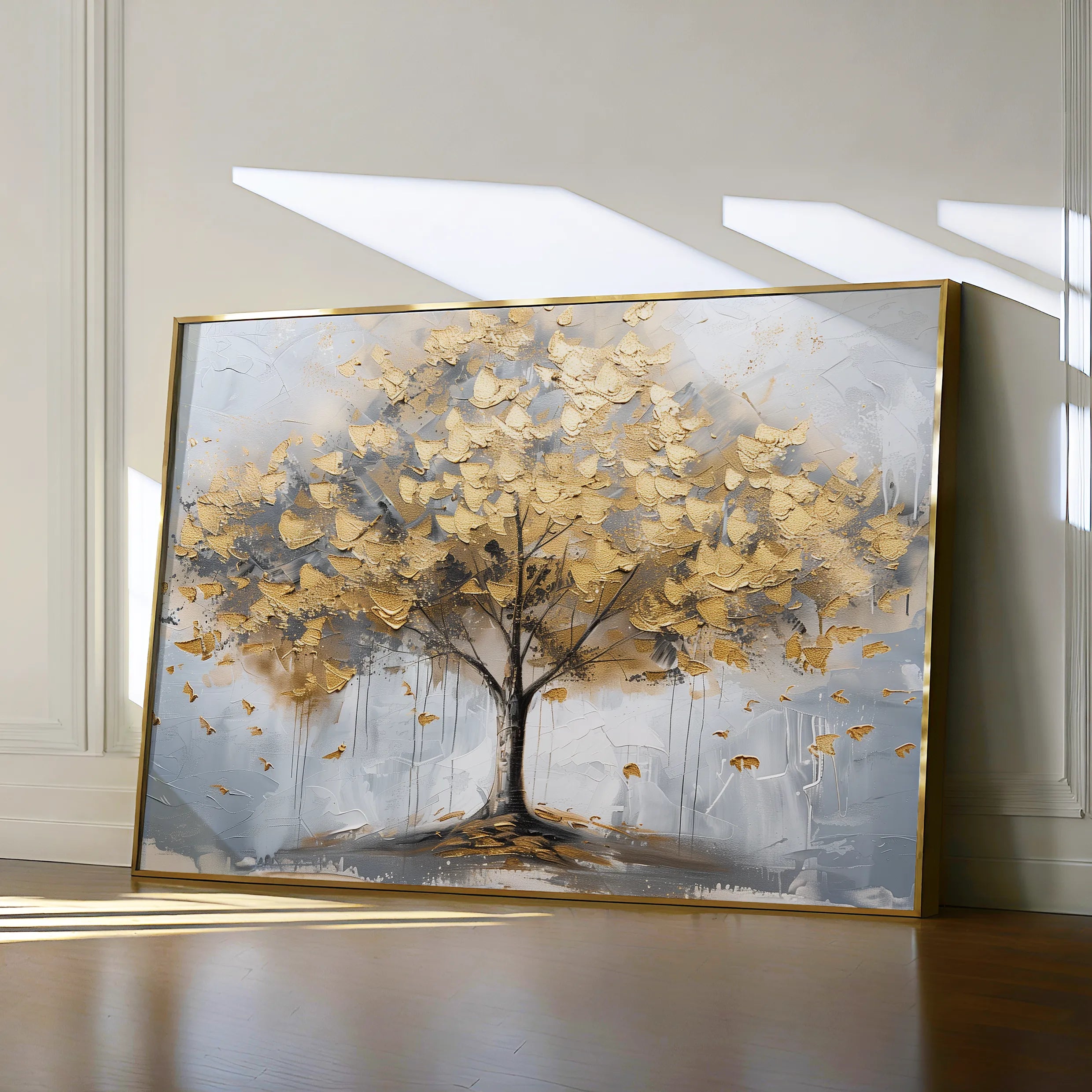 Floral 708 Canvas Art 60 x 40 cm / Black