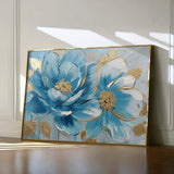 Floral 709 Canvas Art 60 x 40 cm / Black