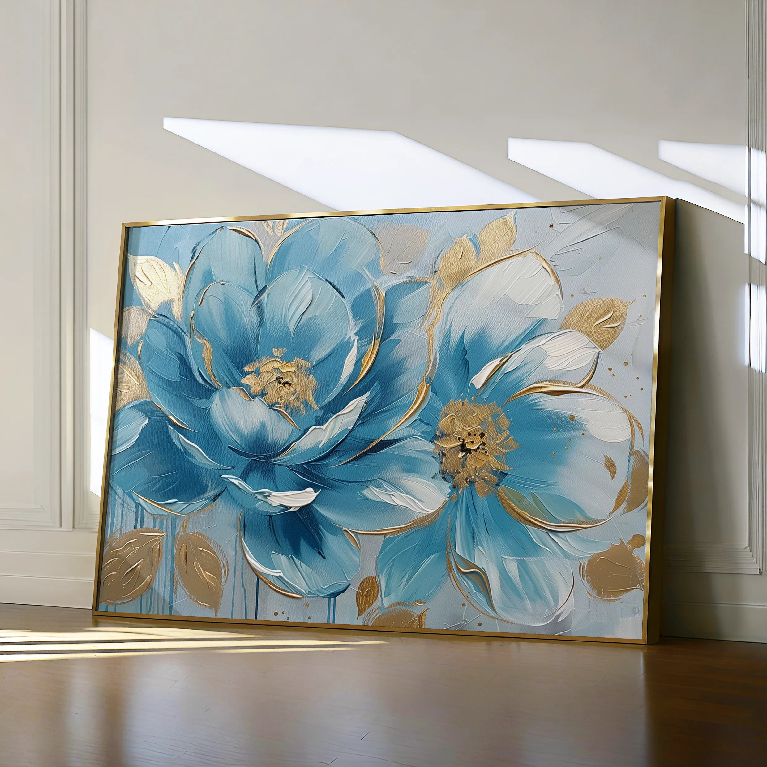Floral 709 Canvas Art 60 x 40 cm / Black