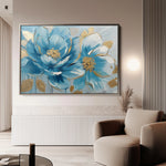 Floral 709 Canvas Art 60 x 40 cm / Black