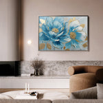 Floral 709 Canvas Art 60 x 40 cm / Black