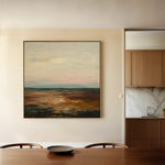 Abstract 710 Canvas Art 60 x 60 cm / Black