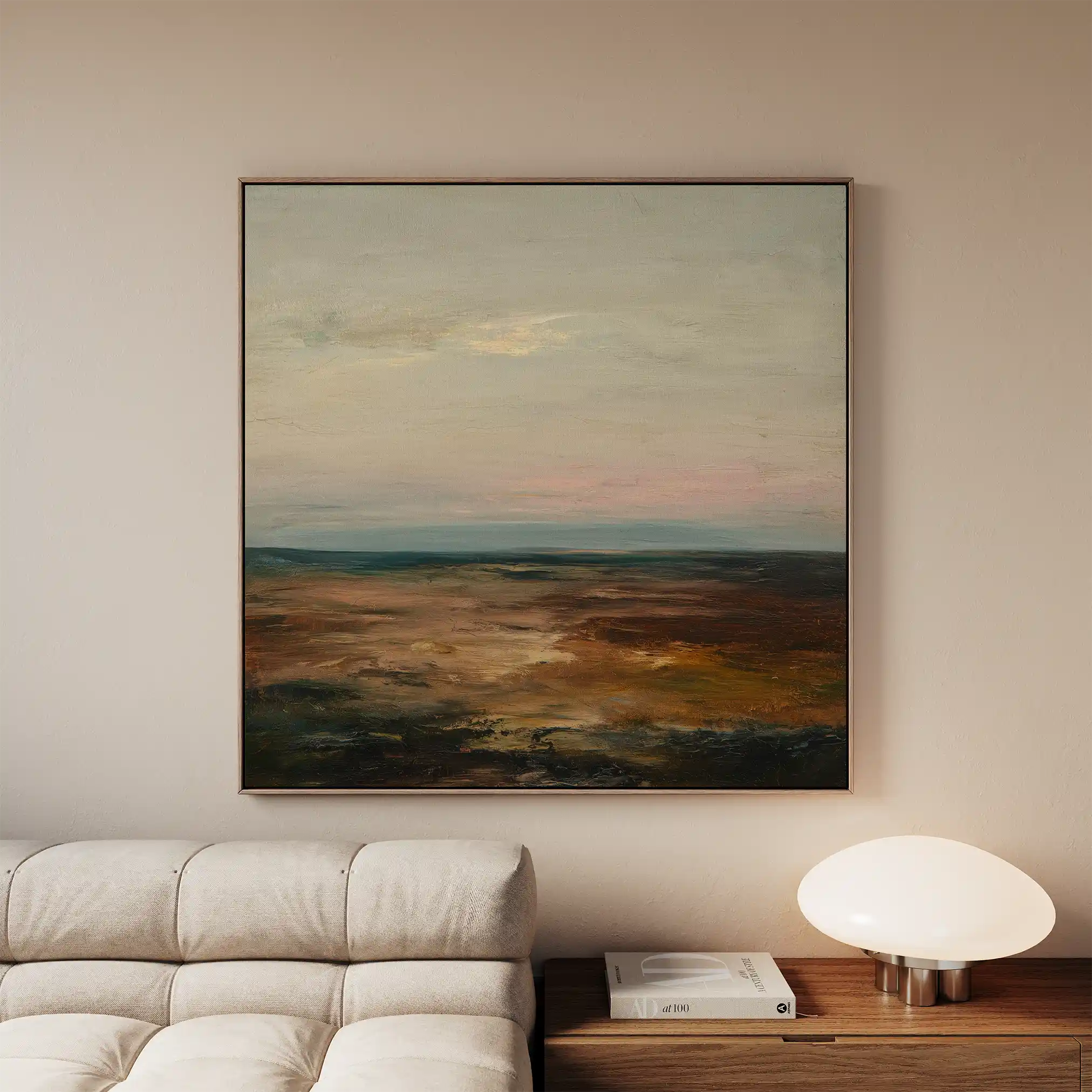 Abstract 710 Canvas Art 60 x 60 cm / Black