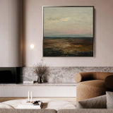 Abstract 710 Canvas Art 60 x 60 cm / Black