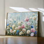Floral 710 Canvas Art 60 x 40 cm / Black