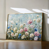 Floral 710 Canvas Art 60 x 40 cm / Black