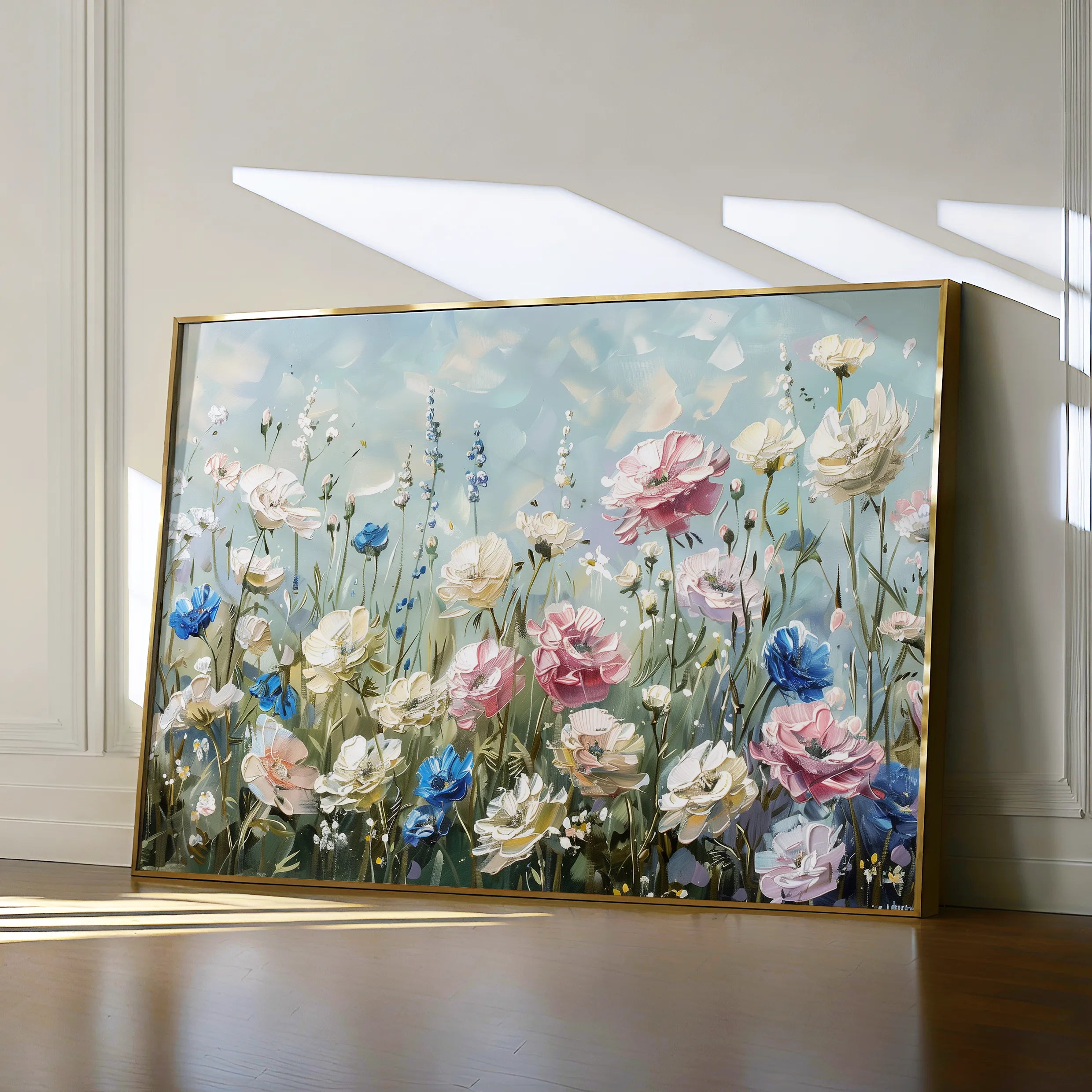 Floral 710 Canvas Art 60 x 40 cm / Black