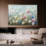 Floral 710 Canvas Art 60 x 40 cm / Black