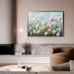 Floral 710 Canvas Art 60 x 40 cm / Black
