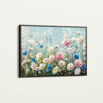 Floral 710 Canvas Art 60 x 40 cm / Black