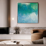 Abstract 711 Canvas Art 60 x 60 cm / Black