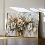 Floral 711 Canvas Art 60 x 40 cm / Black