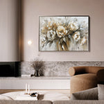 Floral 711 Canvas Art 60 x 40 cm / Black