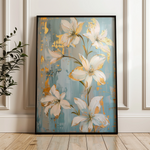 Floral 712 Canvas Art 60 x 40 cm / Black
