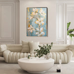 Floral 712 Canvas Art 60 x 40 cm / Black