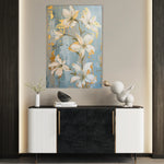 Floral 712 Canvas Art 60 x 40 cm / Black