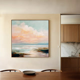 Abstract 713 Canvas Art 60 x 60 cm / Black