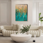 Floral 713 Canvas Art 60 x 40 cm / Black
