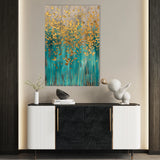 Floral 713 Canvas Art 60 x 40 cm / Black