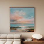 Abstract 714 Canvas Art 60 x 60 cm / Black