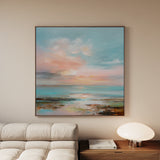 Abstract 714 Canvas Art 60 x 60 cm / Black